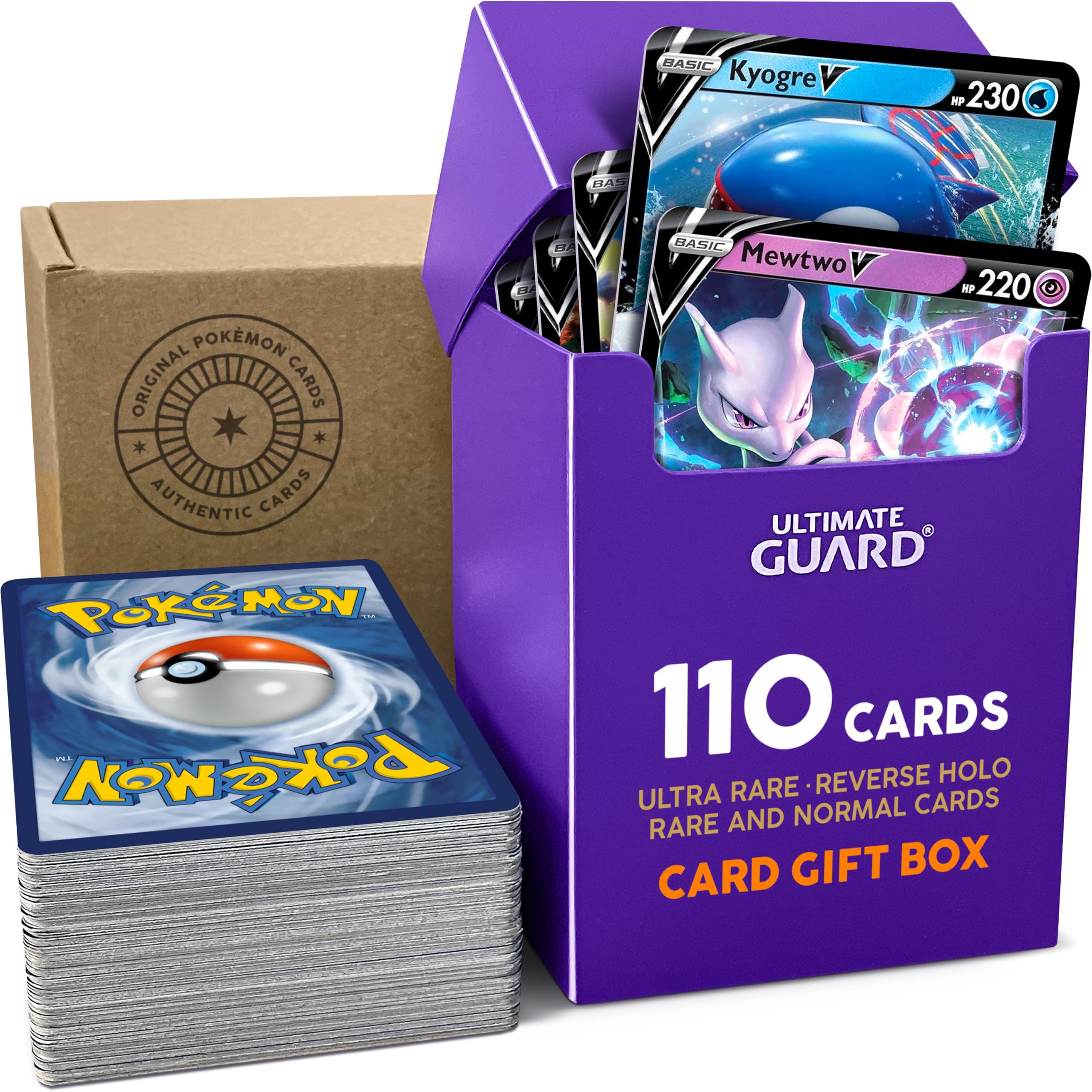 110 Pokemon Cards Bundle – Includes 15 Holo Rares and 15