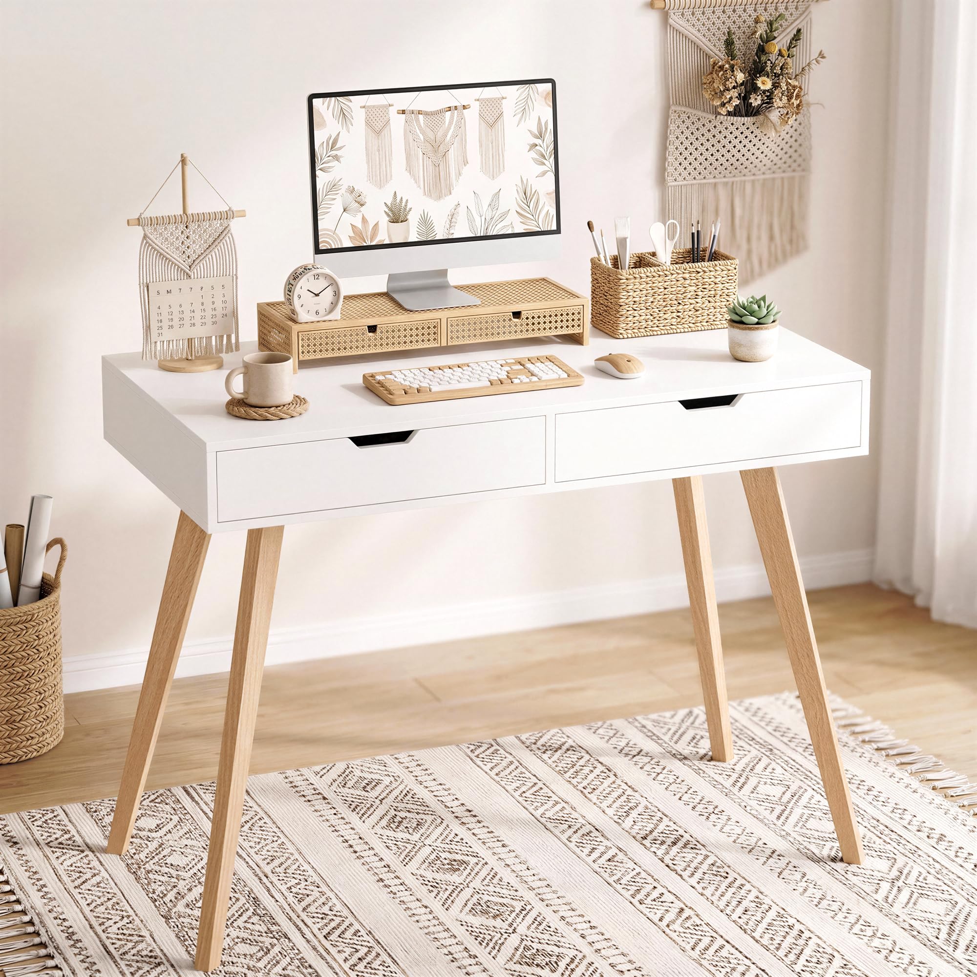 FOTOSOK White Writing Desk