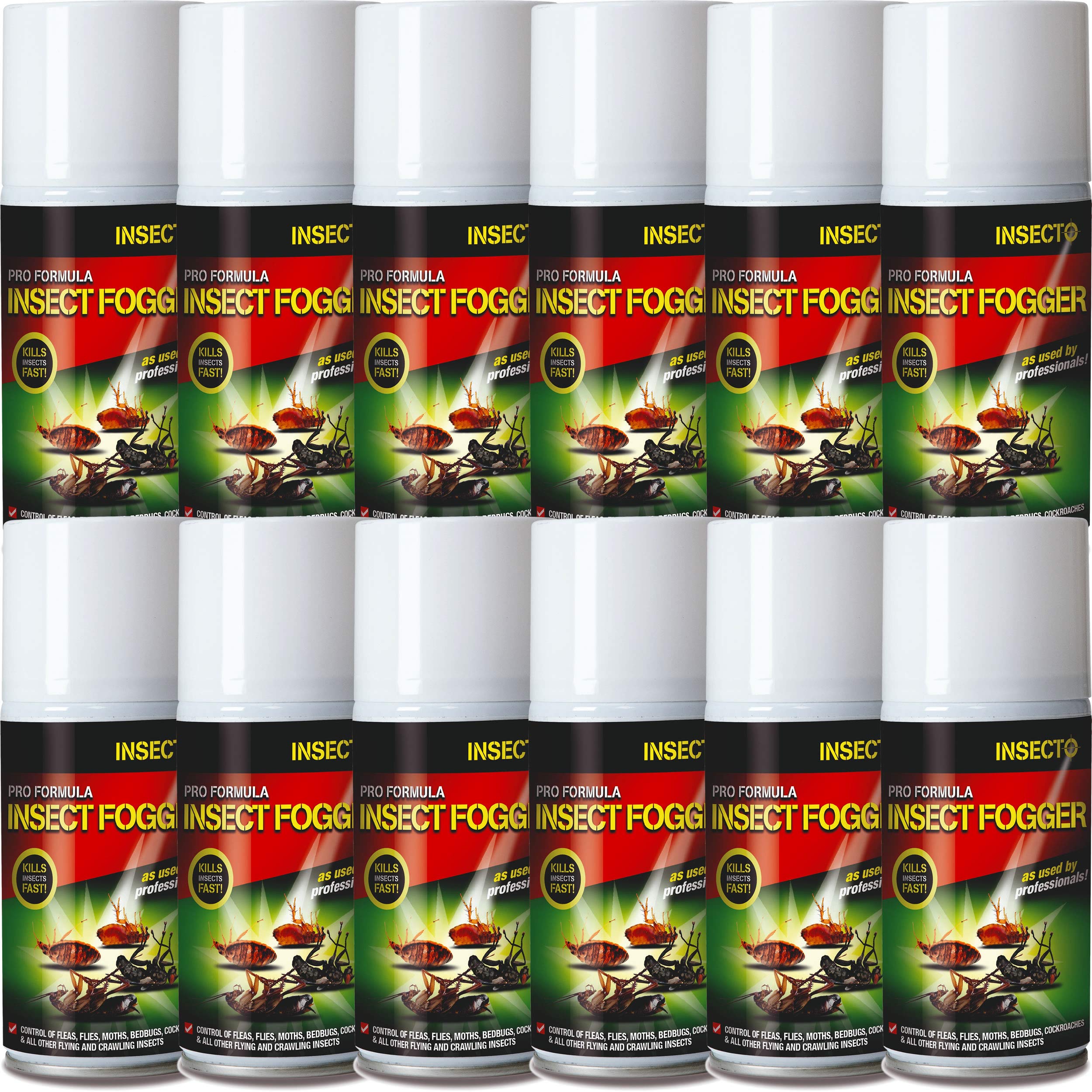 Buy Insecto 12 x Pro Formula Fogger for Flea & Fly Control Online at