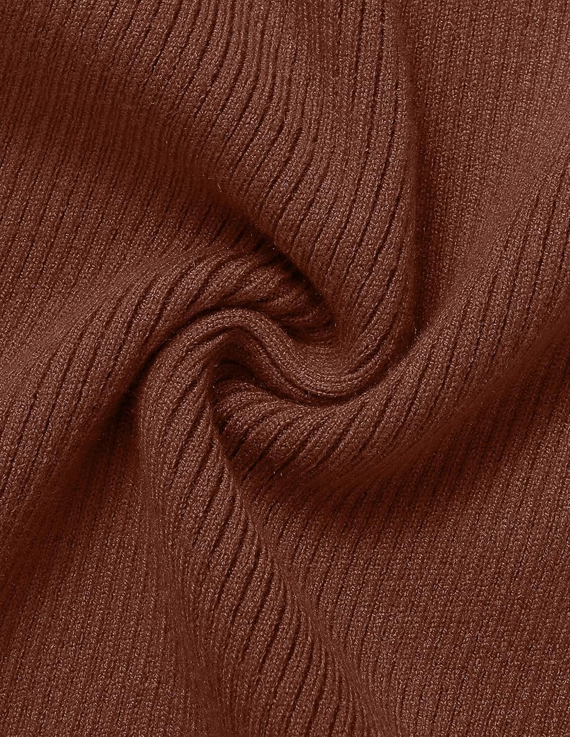 ZESICA Women's 2026 Ribbed Knit Dress Long Sleeve Mock Neck Slim Fit Side Slit Fall Elegant Sweater Dresses - Image 5