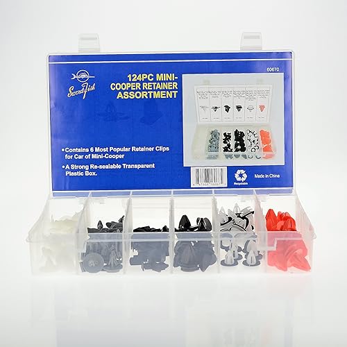Miniatura 2 de Swordfish 60670 124pc Auto Cuerpo Interior y Exterior Retenedor Sujetador Clip Surtido para Mini Cooper