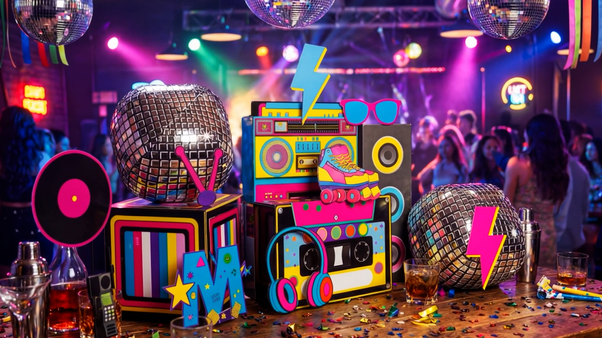 Amazon.com: Saypacck 14 Pcs 80s 90s Party Decorations Hip Hop