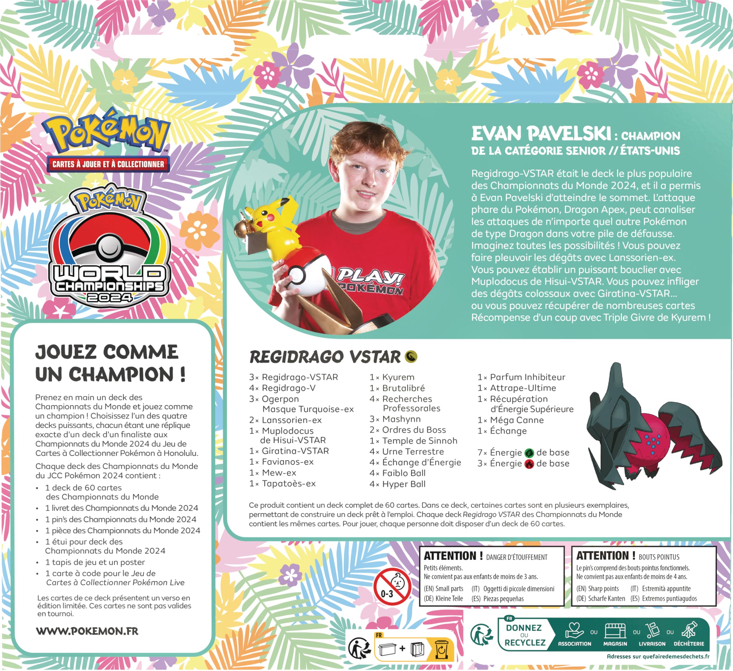 Pokémon : Deck des Championnats du Monde 2024 (Evan Pavelski)