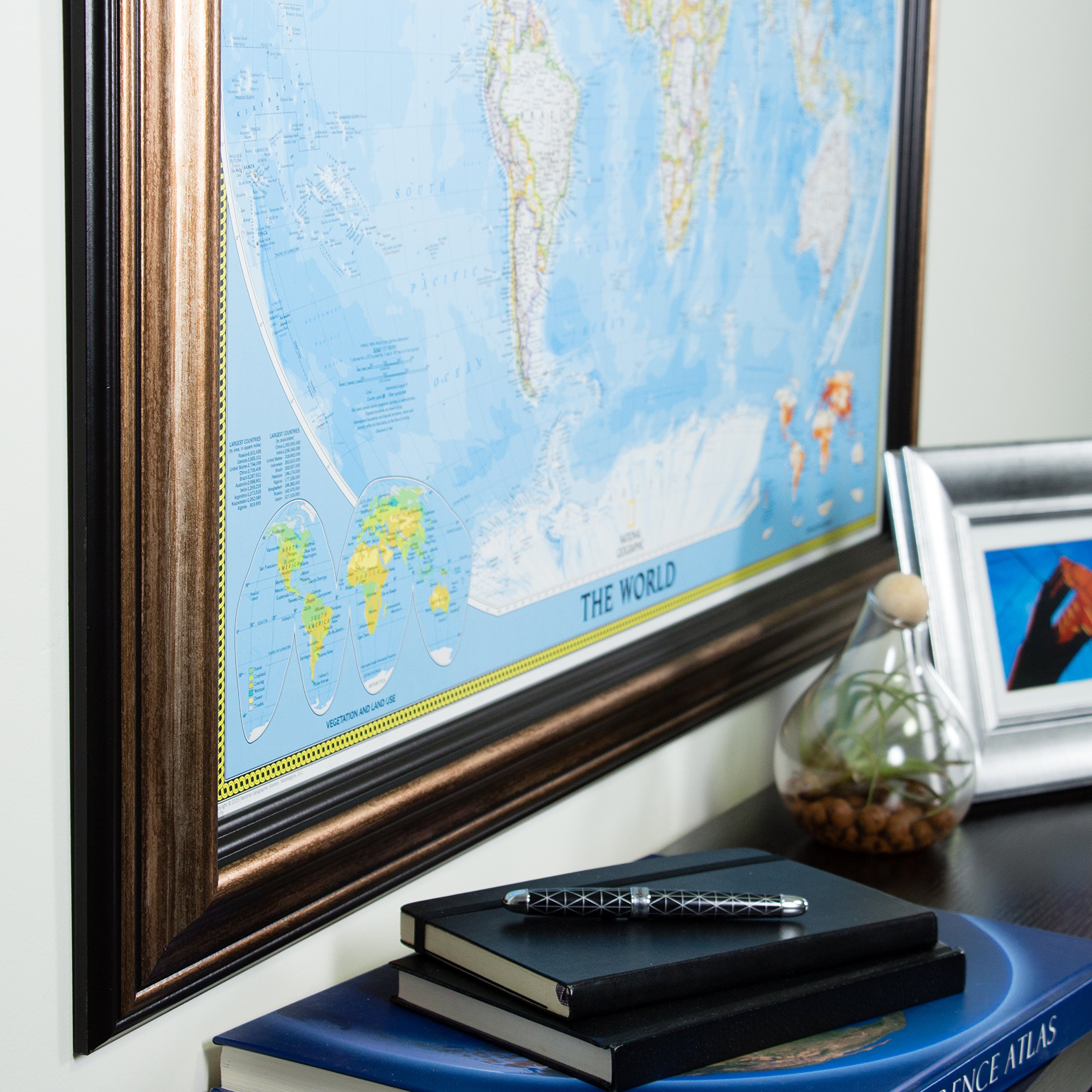 Amazon.co.jp: クレイグフレームクラシック世界旅行マップ 24 x 36