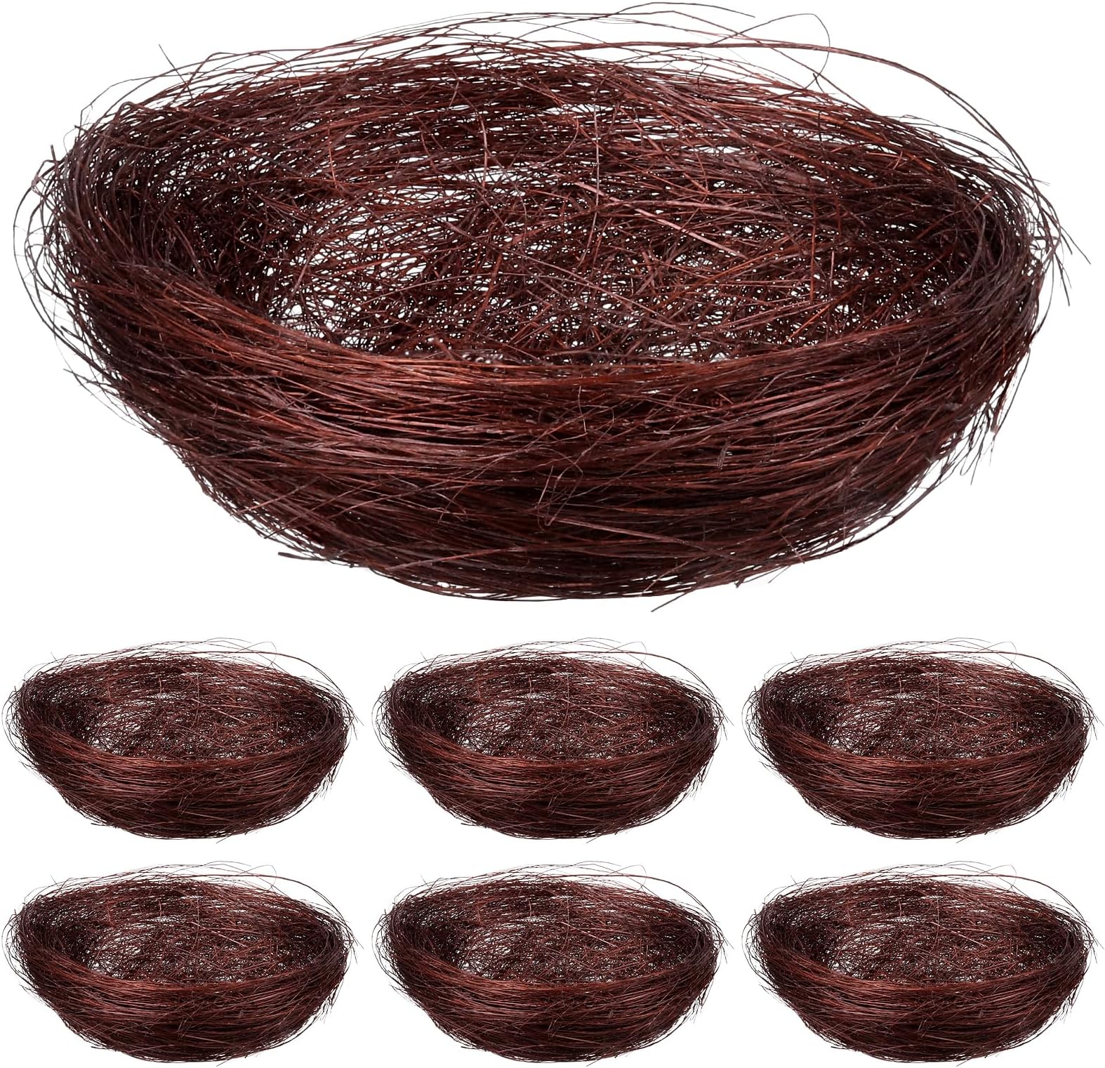 20Pcs Artificial Bird Nests for Decor, Decorative Photo Props, Eco-Friendly Natural Material, Perfect for Birdhouses and Floral Arrangements