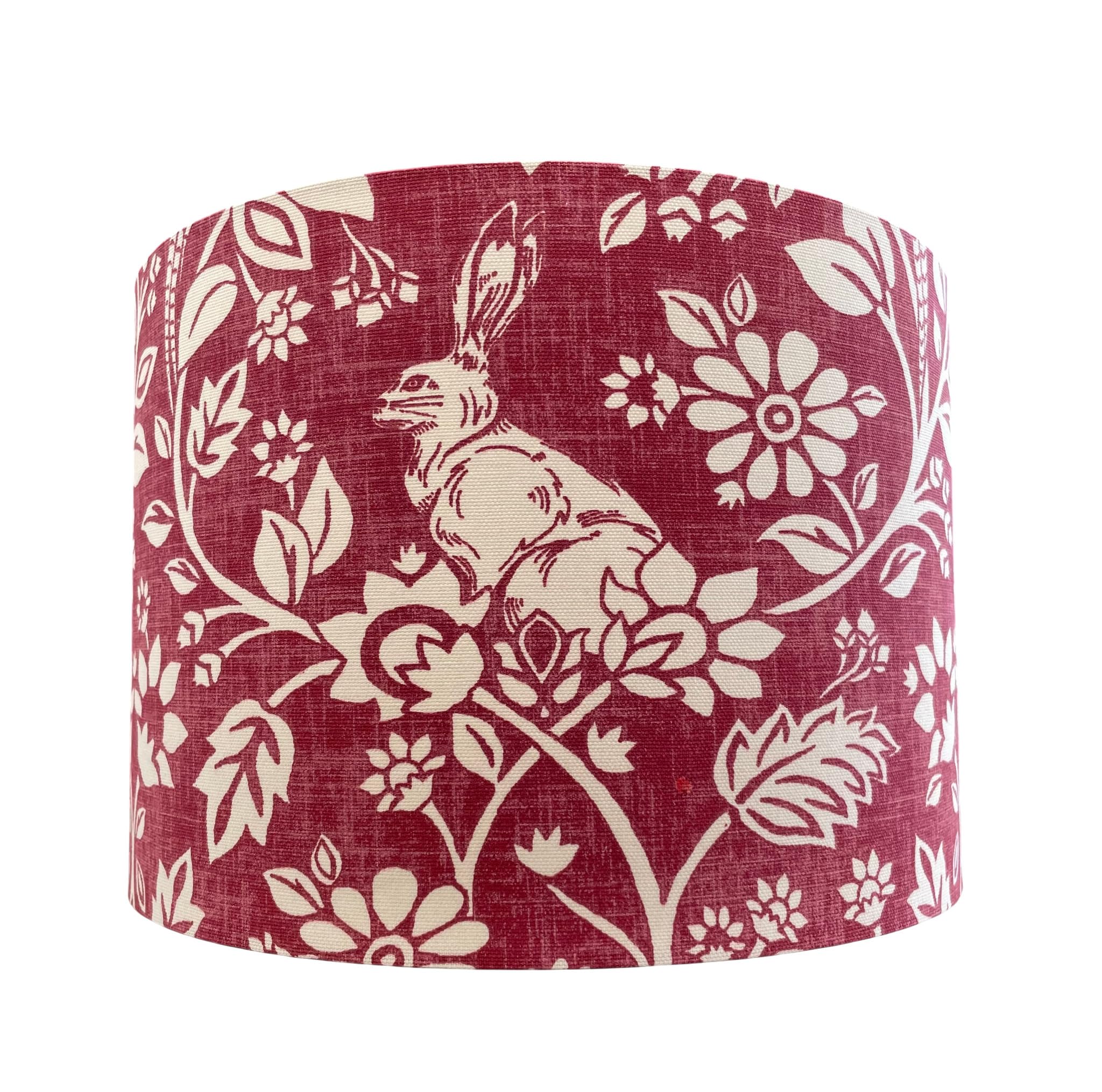 Lampshade Heathland Rabbit Peacock Ruby Red (Ceiling/Pendant, Large (40cm Diameter))