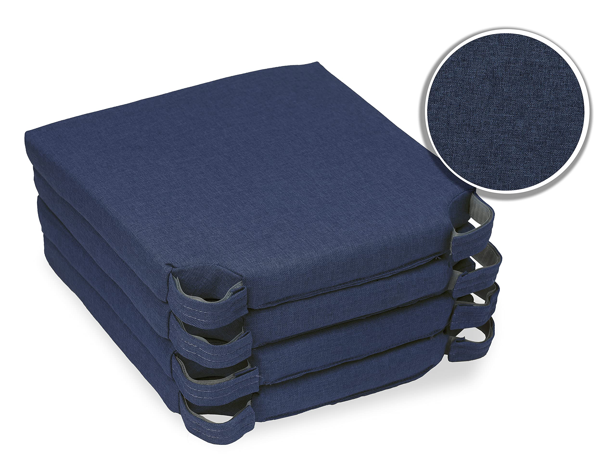 Shinnwa Windsor, Set di 4 cuscini per sedie da cucina, sala da