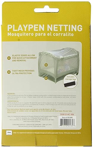 Miniatura 2 de Jeep Baby Playpen Netting, Tamaño universal, Blanco, Tienda con red para mosquitos, para jugar en el jardín, Blanco