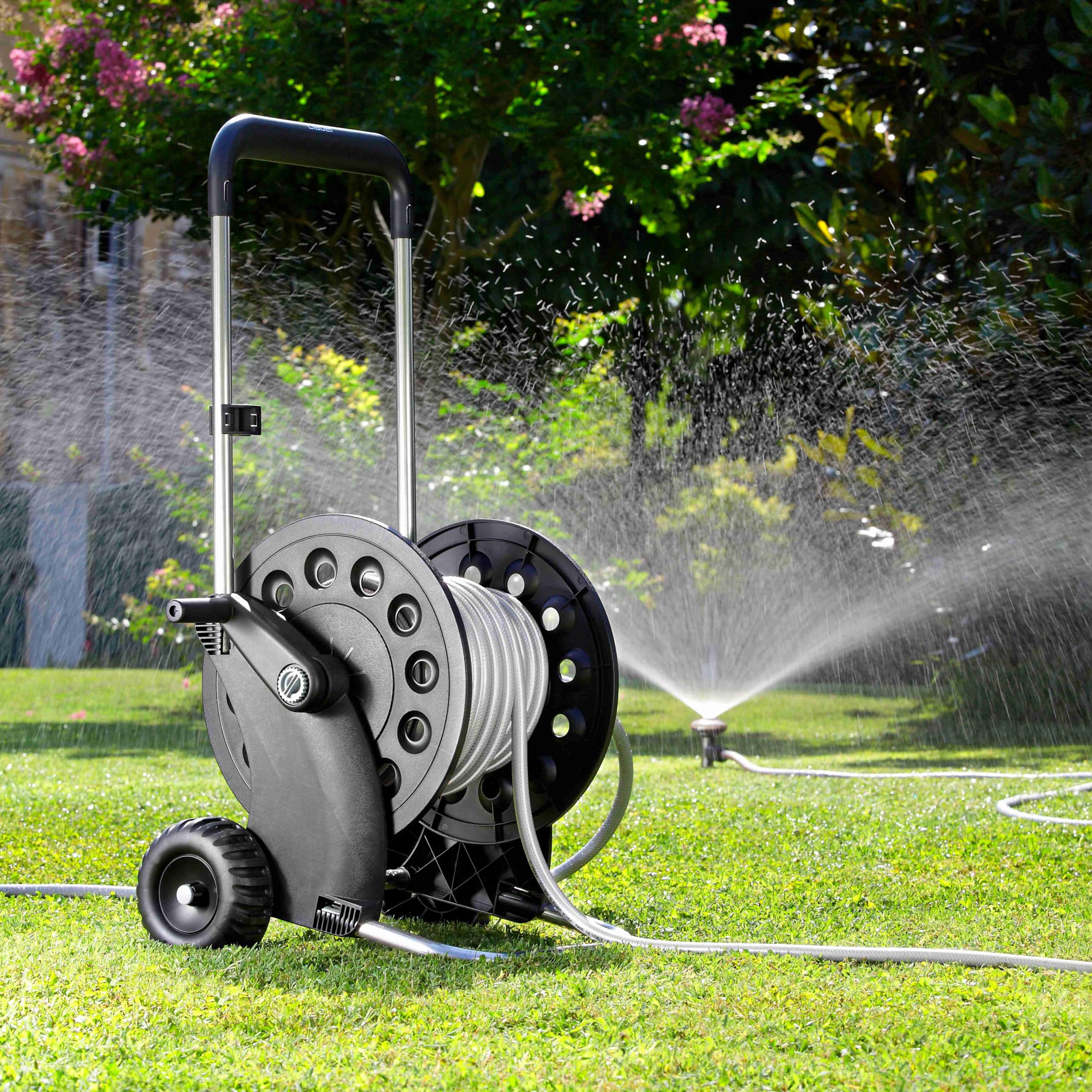 FITT Agave 1/2" 20m Kit - Tubo Acqua per Irrigazione da Giardino, Robusto, per Uso Frequente con Lancia e Raccordi. Kit Completo con Carrello Ecosei Claber