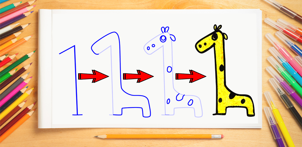 How To Draw Animals from Numbers Easily - App on Amazon Appstore
