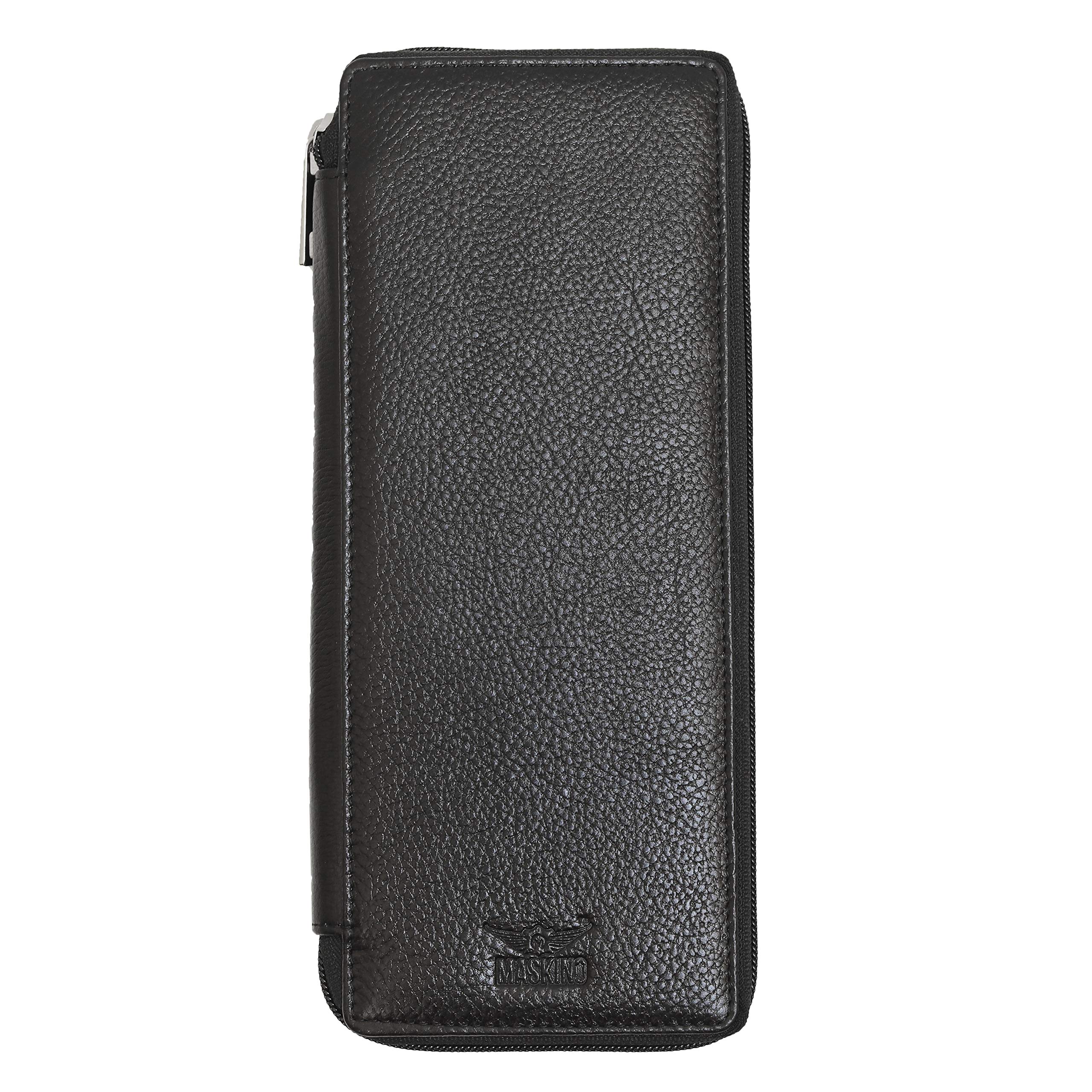 Blackish Genuine NDM Leather Bank Locker Key Pouch Medium Key Chain-image-23