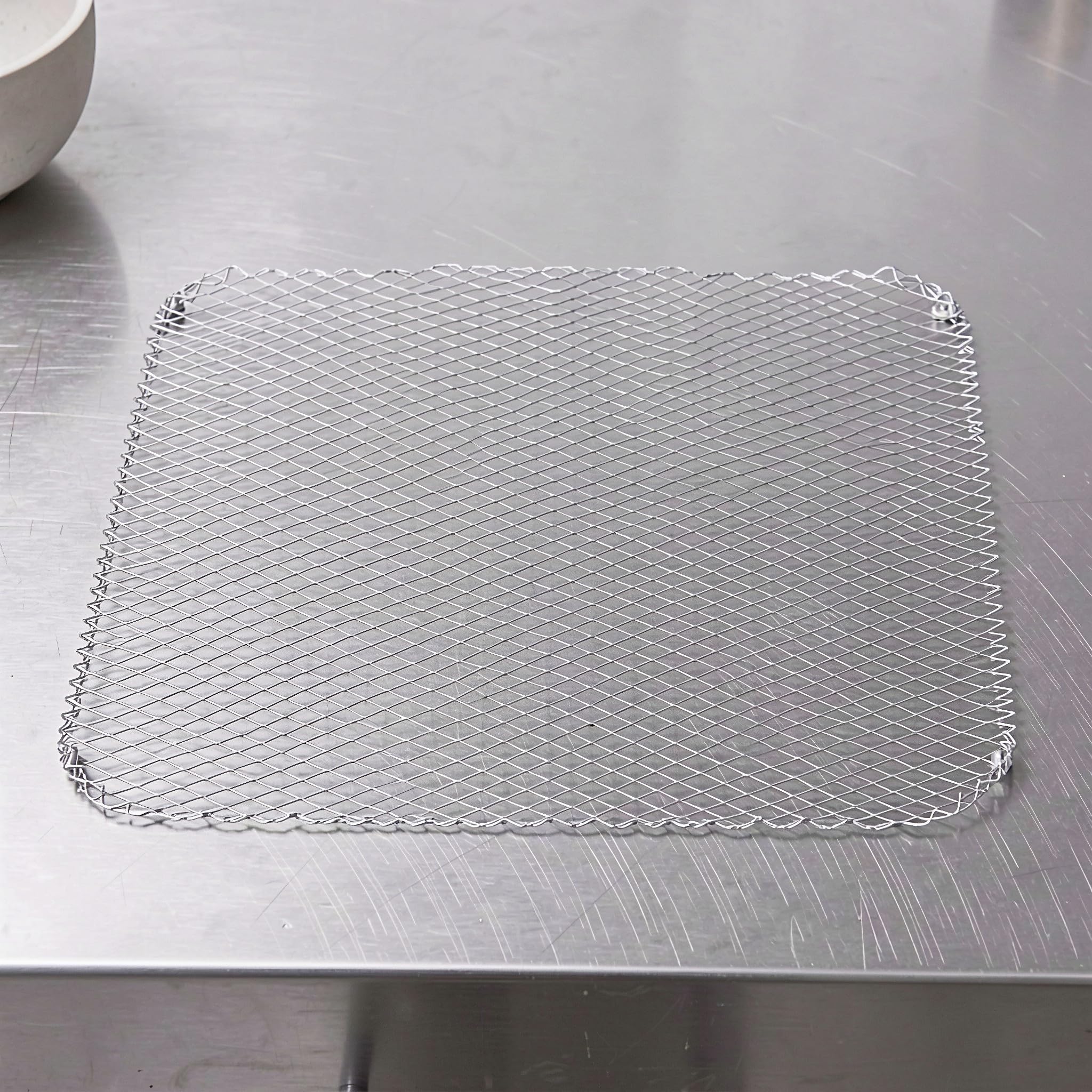 Lurrose 12 szt. mat siatkowych do grilla BBQ, jednorazowa aluminiowa nakład | Ruszt do gotowania z powłoką nieprzywierającą do użytku na zewnątrz, na kempingu, grillu, pikniku, na podwórku, 15,28 x 12 ca