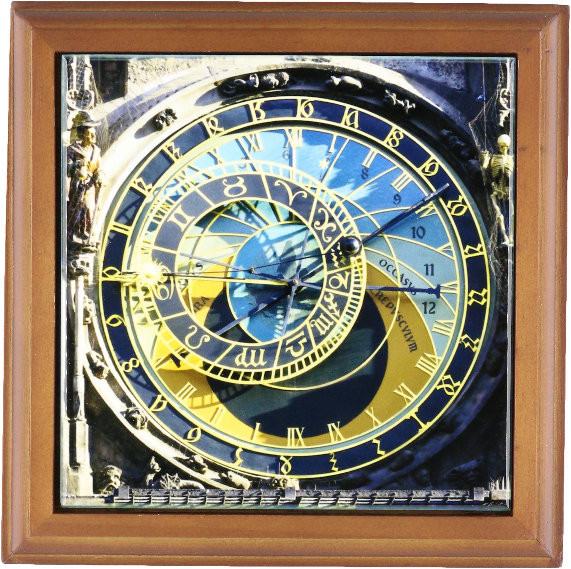 Photo 1 of 3dRose ft_81259_1 Astronomical Clock, Orloj, Prague, Czech Republic-EU06 THA0021-Tom Haseltine-Framed Tile, 8 by 8"