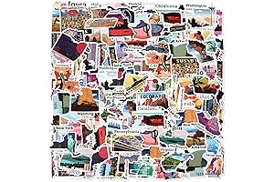 102 Pcs State Sticker Assortment for Outdoor Adventures