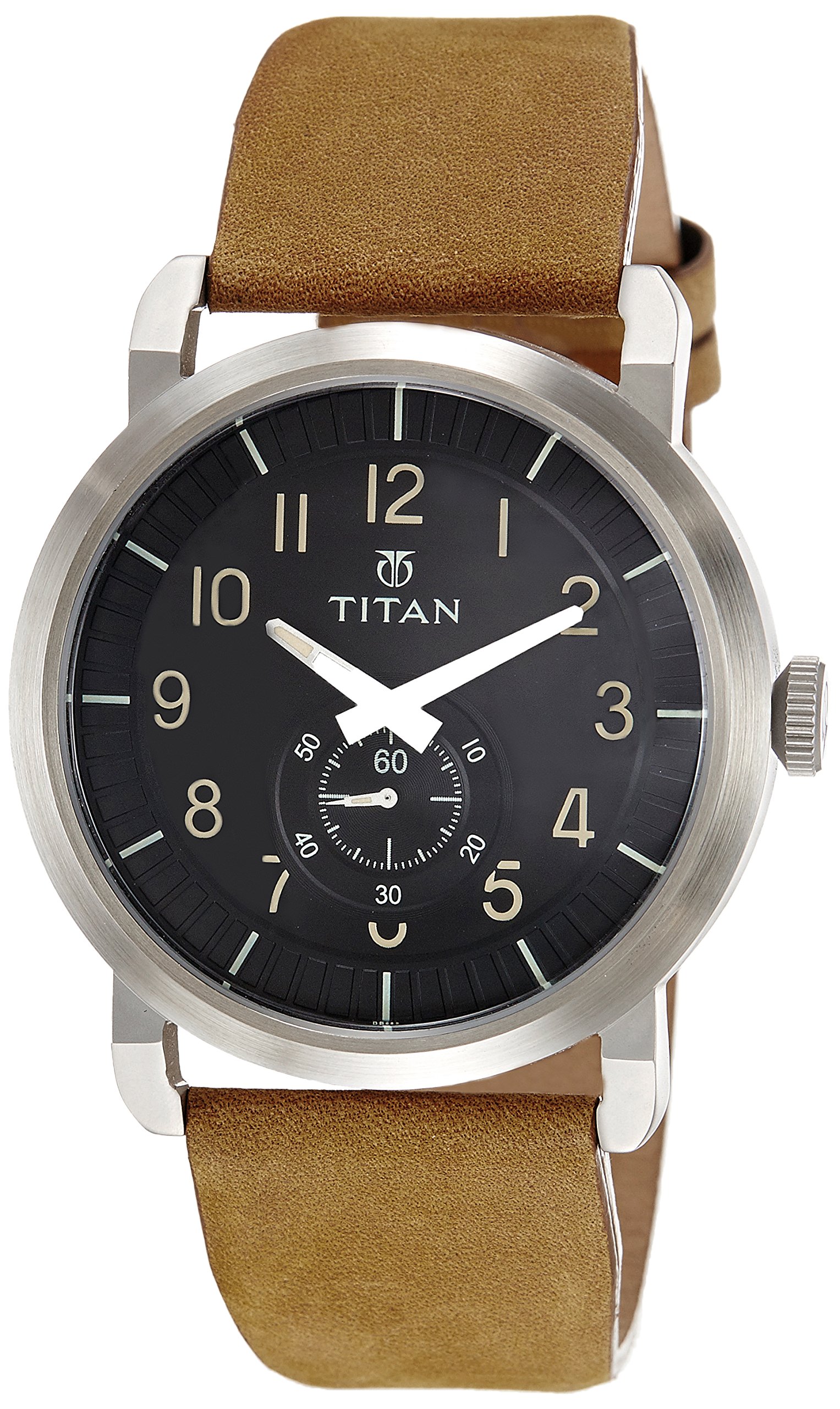 Titan Men Leather Road Trip Analog Black Dial Watch - 90025Sl01 / 90025Sl01, Band Color-Brown (B00S4SLJVE) Amazon Price History, Amazon Price Tracker