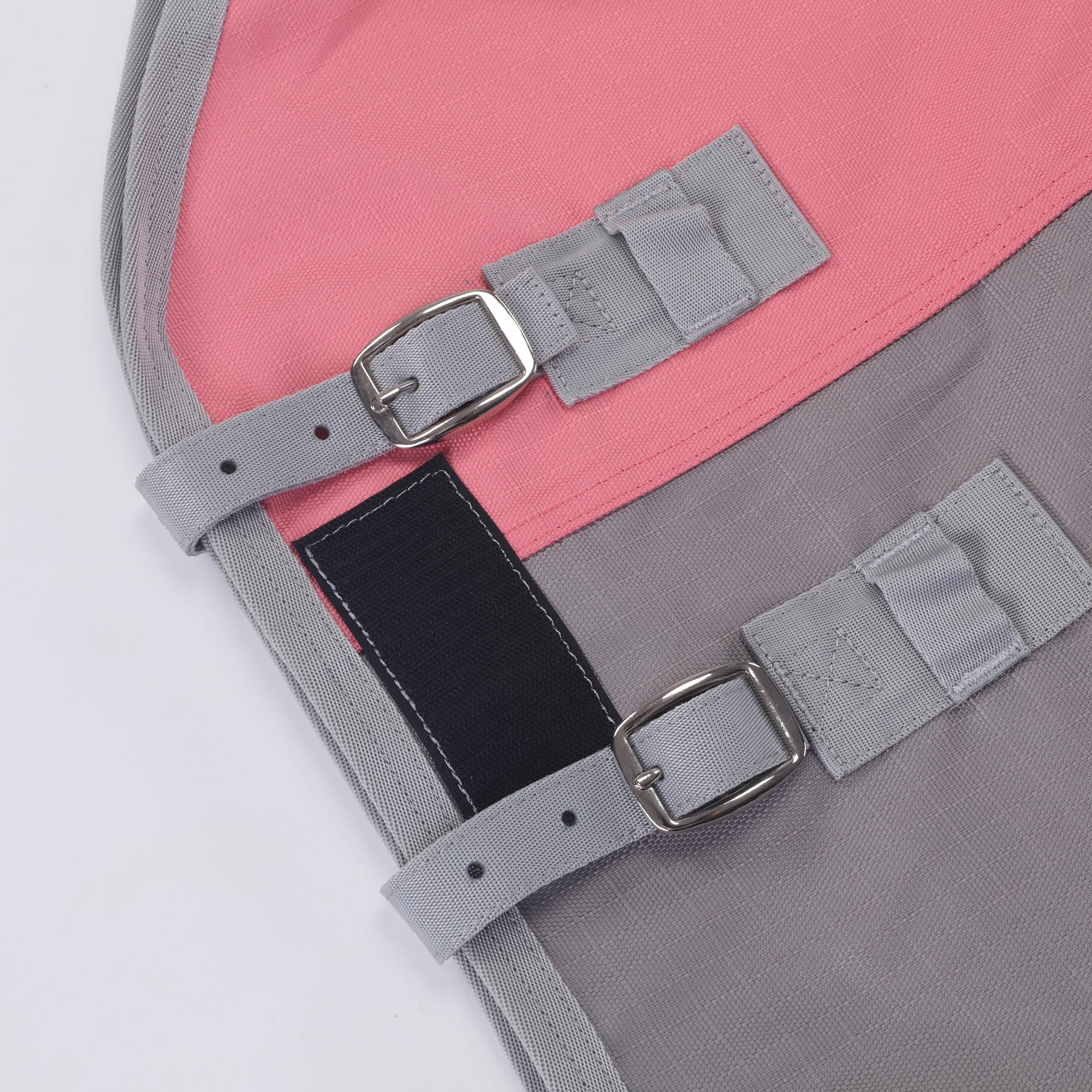 Gallopoff 1200D Ripstop Lightweight No-Fill Turnout Horse Rug, Waterproof & Breathable Standard Neck Outdoor Rain Sheet Pink Grey, 6'6" - Image 4