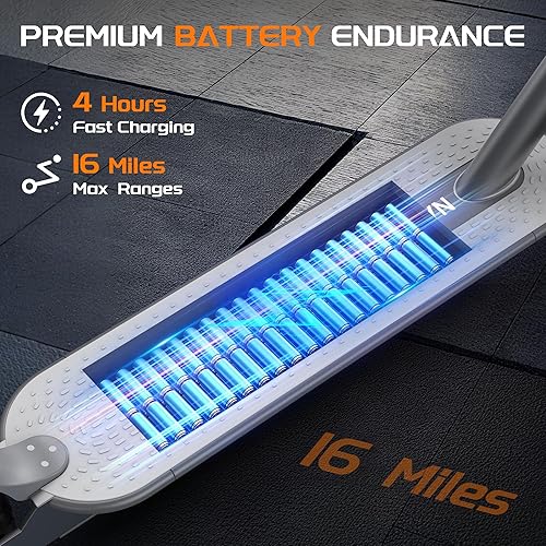 Miniatura 3 de NAVIC Electric Scooter with Dual SuspensionBraking, 350W500W Motor, 1922 Mph,Max 22252749Miles Range, Foldable E Scooter for Adults with App