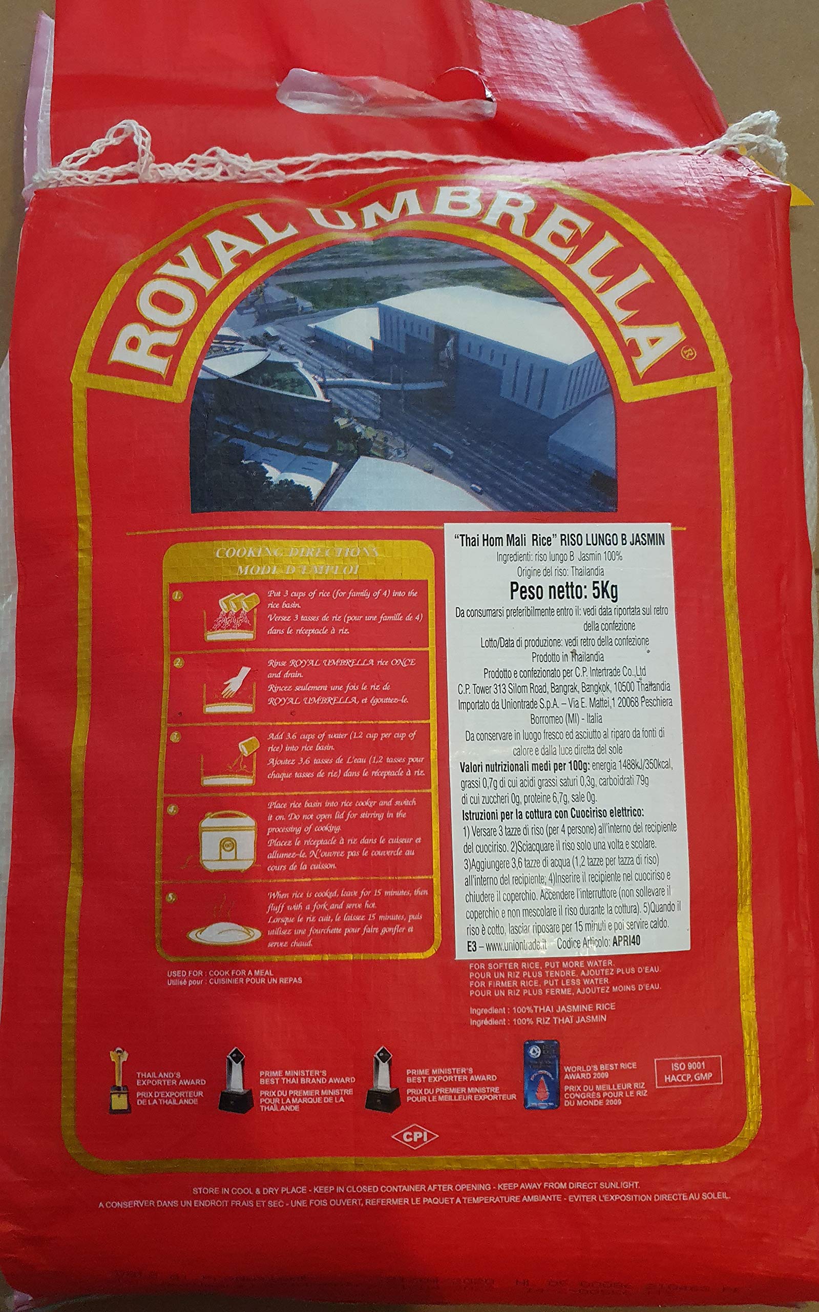 Arroz Jazmin Royal Umbrella Hom Mali 5Kg