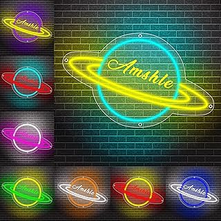 Personalisierte Name Planet Neon Zeichen, benutzerdefinierte LED Raum Planet Neon Licht für Wand Dekor, Weihnachten Geburtstag Raum Planet Lichter Geschenk