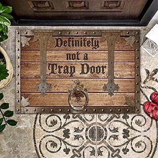Door Mat Indoor Entrance Porch Welcome Funny Non Slip Rugs Classic Doormat Home Decor Definitely Not A Trap Home Decor Housewarming Decor 24x16 Inch