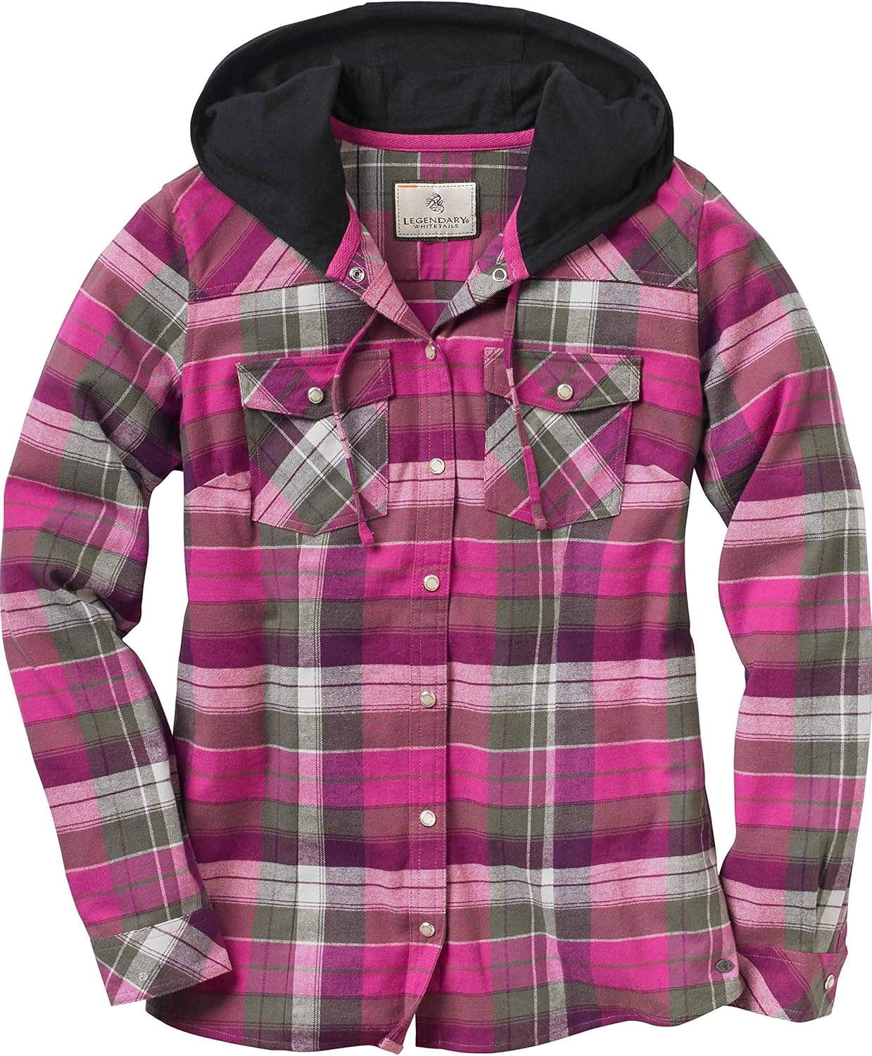 womens hooded flannel