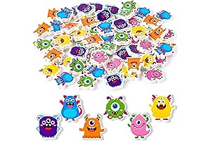 Haooryx Halloween Pencils with Erasers: 3D Monster Pencil Erasers for Kids