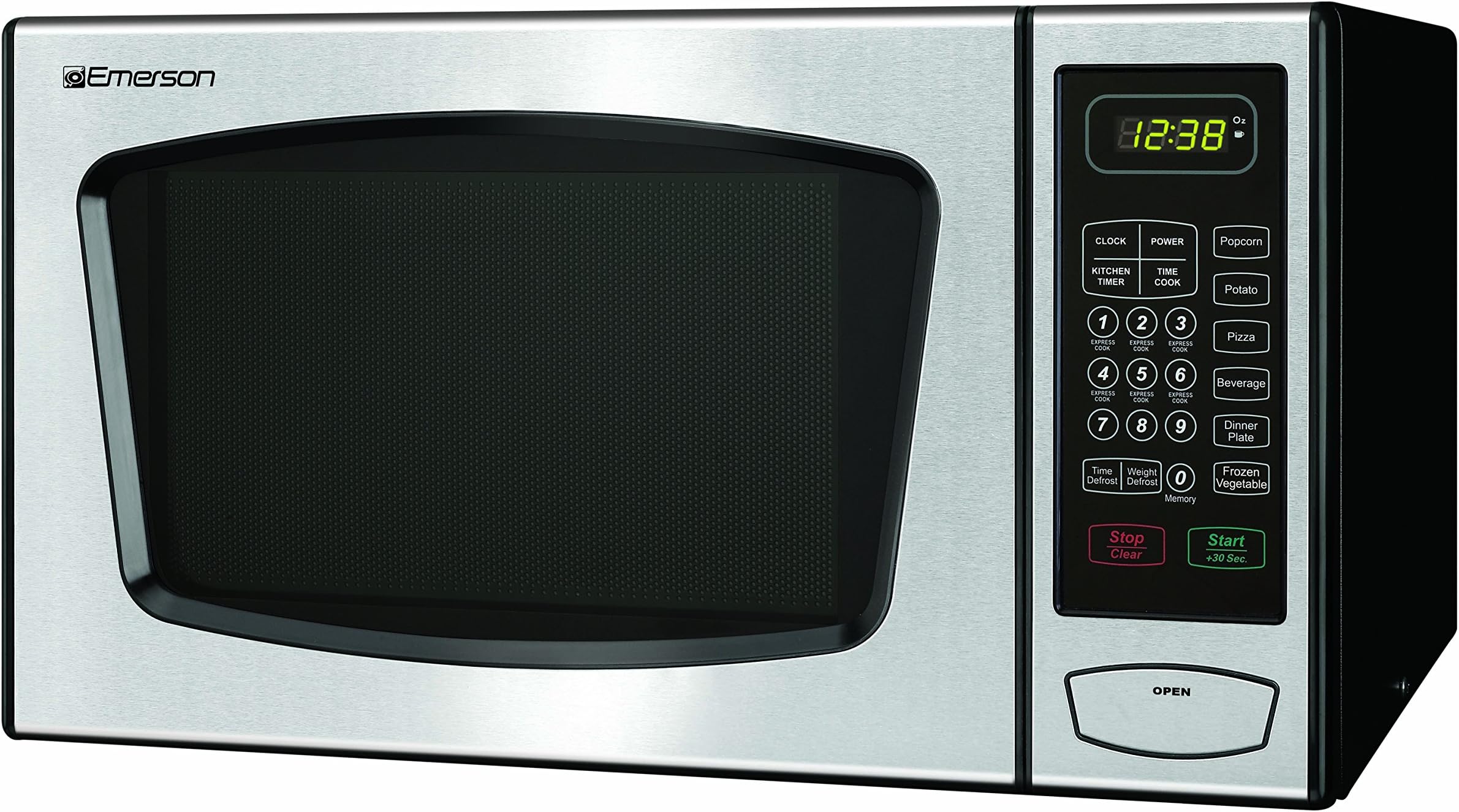 Emerson 0.9 CU. FT. 900 Watt Touch-Control Microwave Oven, Stainless Steel, MW8991SB