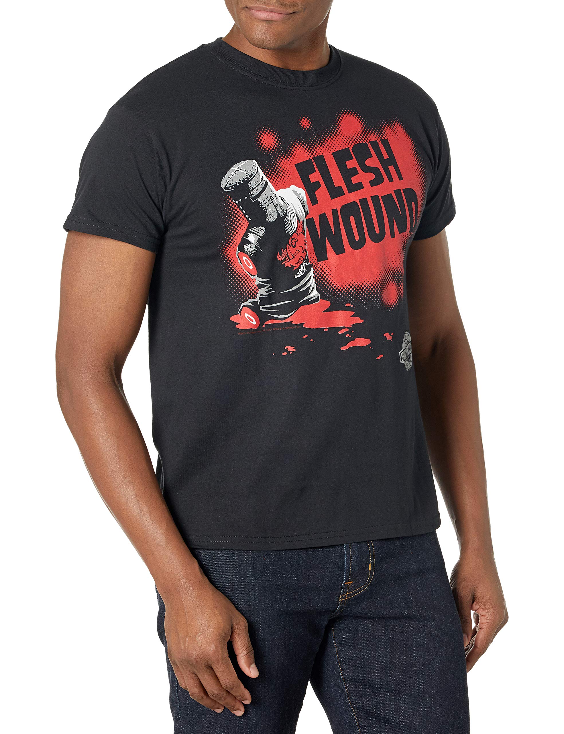 Liquid Blue mens Monty Python Flesh Wound T-shirt