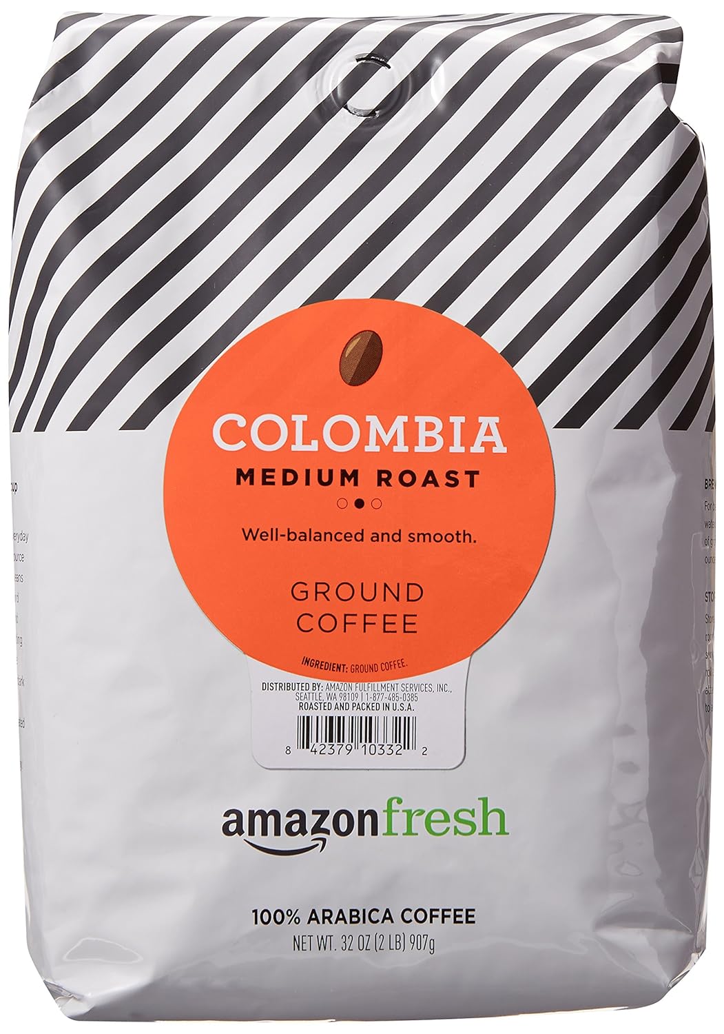 Fresh Colombia Ground Coffee, Medium Roast, 32 Ounce : Grocery & Gourmet Food