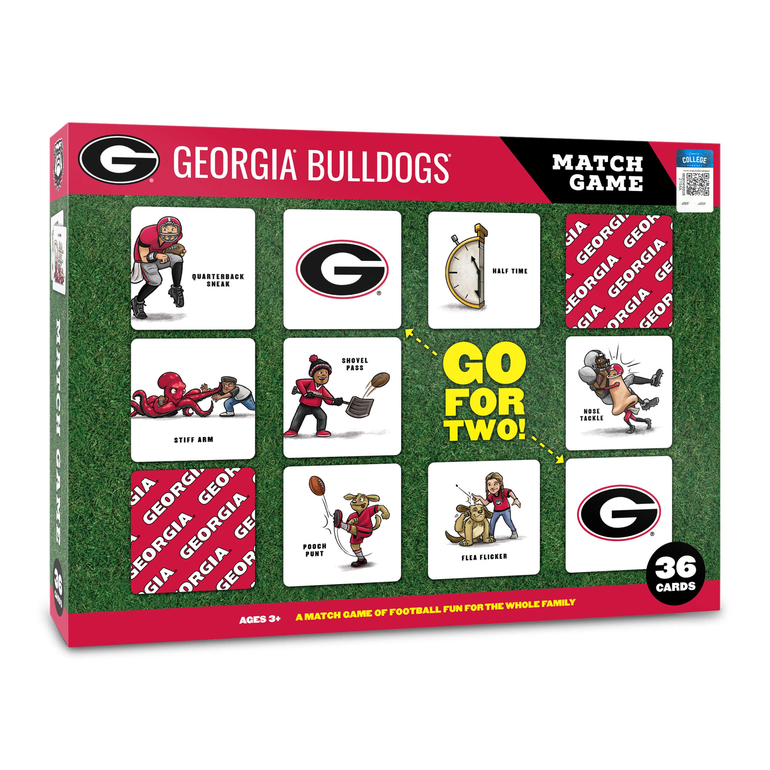YouTheFan NCAA Officially-Licensed Memory Match Game - Humorous, Team-Specific, Original Hand-Drawn Artwork, Fun for the Whole Family, for Fans Young and Old