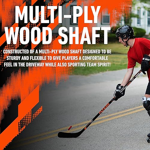 Vista 150 de Franklin Sports NHL Team - Palo de hockey callejero de vinilo de 48 pulgadas Pittsburgh Penguins