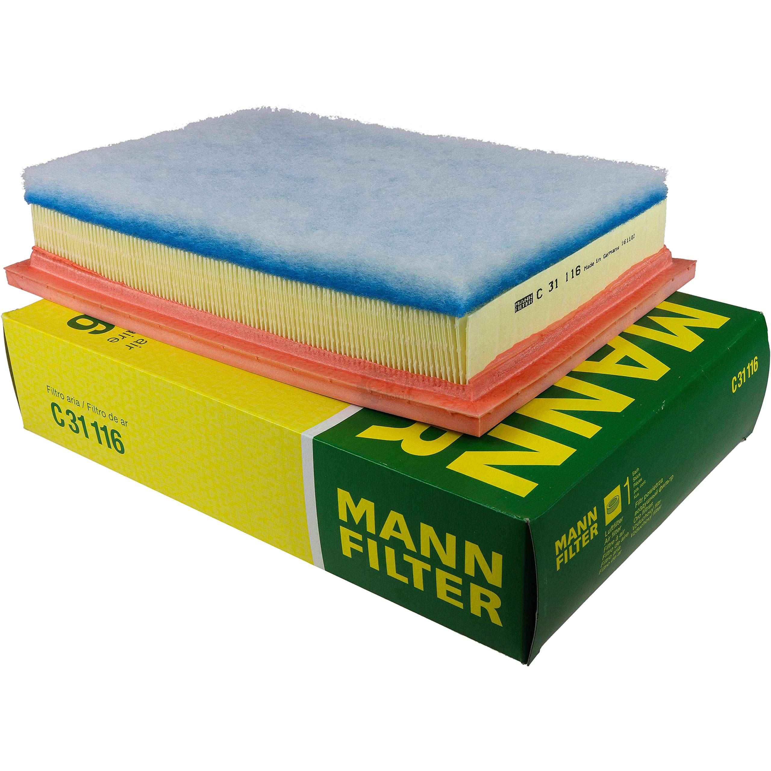 Paquete de inspección Kit de mantenimiento de filtros con filtro de aceite HU 719/7 x, filtro de aire C 31 116, filtro de combustible WK 853/11, filtro de habitáculo FP 5480, tornillo de