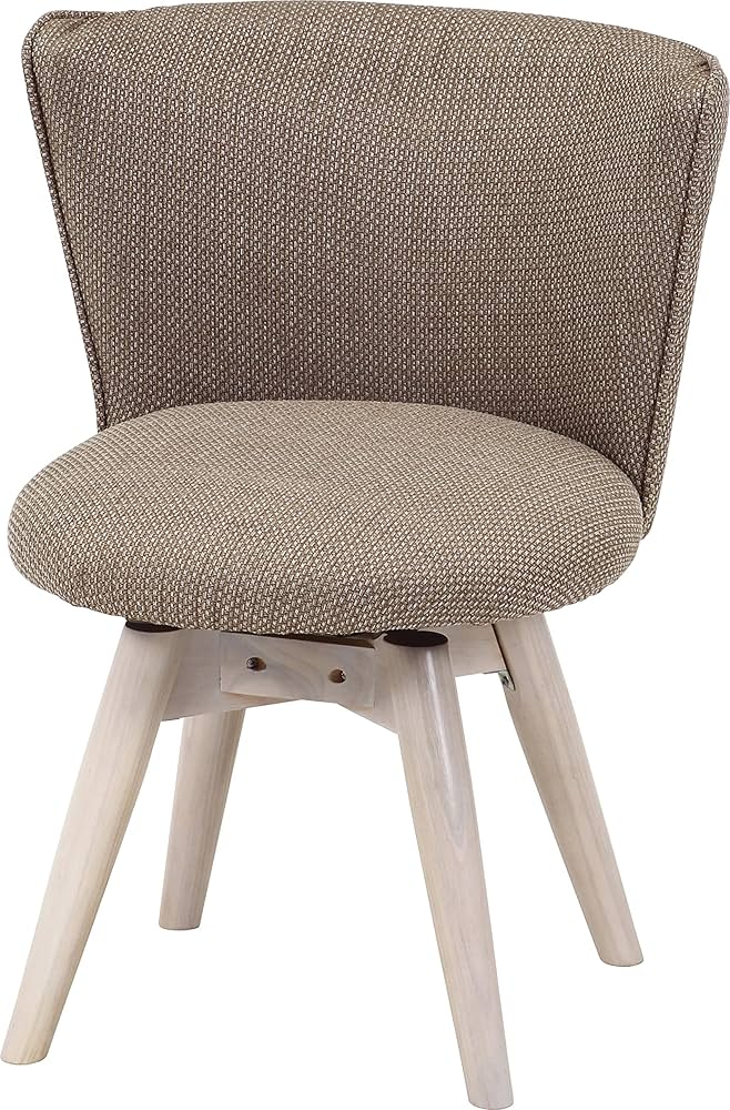 【美品】不二貿易 ダイニングチェア クラム　ファブリック 回転式　2脚セット Amazon｜不二貿易 ダイニングチェア クラム 座面回転 合成皮革