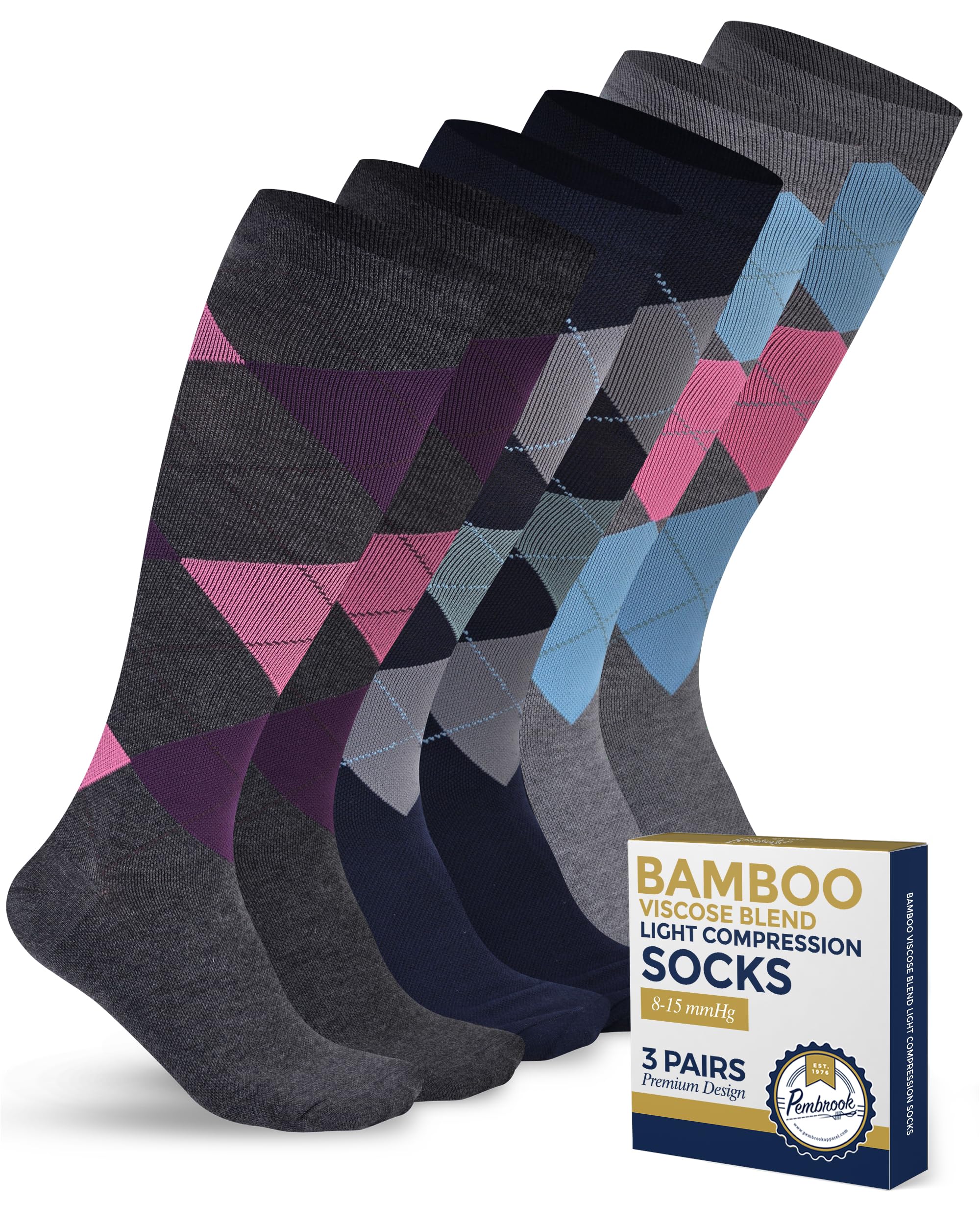 Pembrook Bamboo Viscose Light Compression Socks