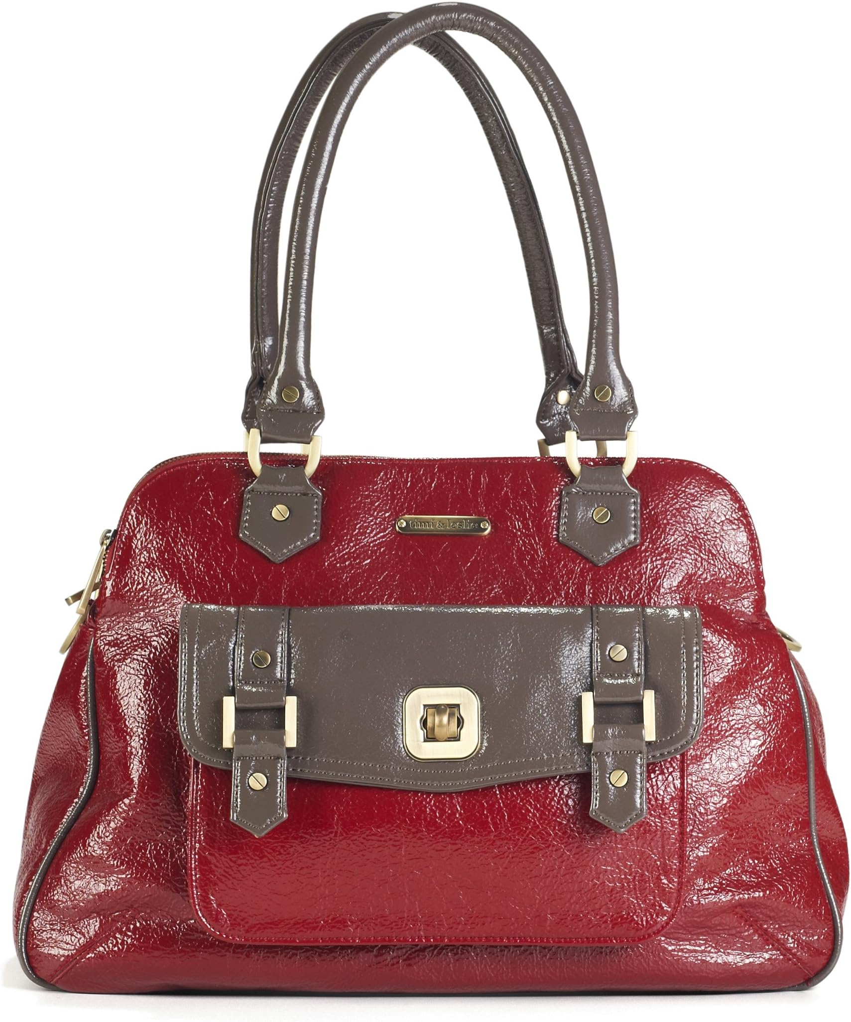 Timi and Leslie Sophia Changing Bag (Cherry/Taupe)