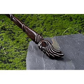 Handicraftviet - Wooden Wizard Wand 15 inch, Magic Wand Real Wood/Collectible Cosplay Magic Wand/Magical Gift for Halloween, Christmas and Birthday Party (S10)