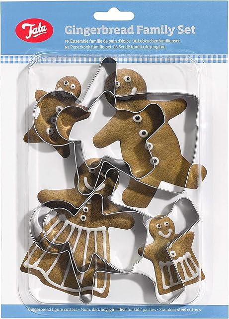 Tala Stainless Steel Gingerbread Family Cutters