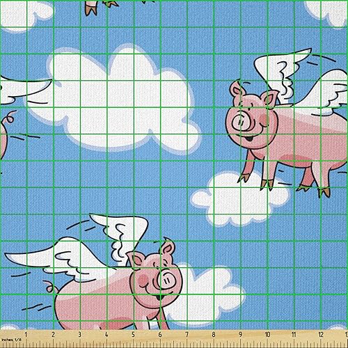 Vista 771 de Lunarable The Yard, tela azul real de The Yard, patrón de cerámica inspirado en el Medio Oriente estilo marroquí, estampado oriental, tela de satén