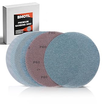 9 Inch Mesh Sanding Disc Assortment 25Pcs Premium Ceramic Net Sanding Discs 60 80 120 150 240 Assorted Grit, Dustless Hook & Loop Round Sandpaper Replacement Pad for Drywall Sander