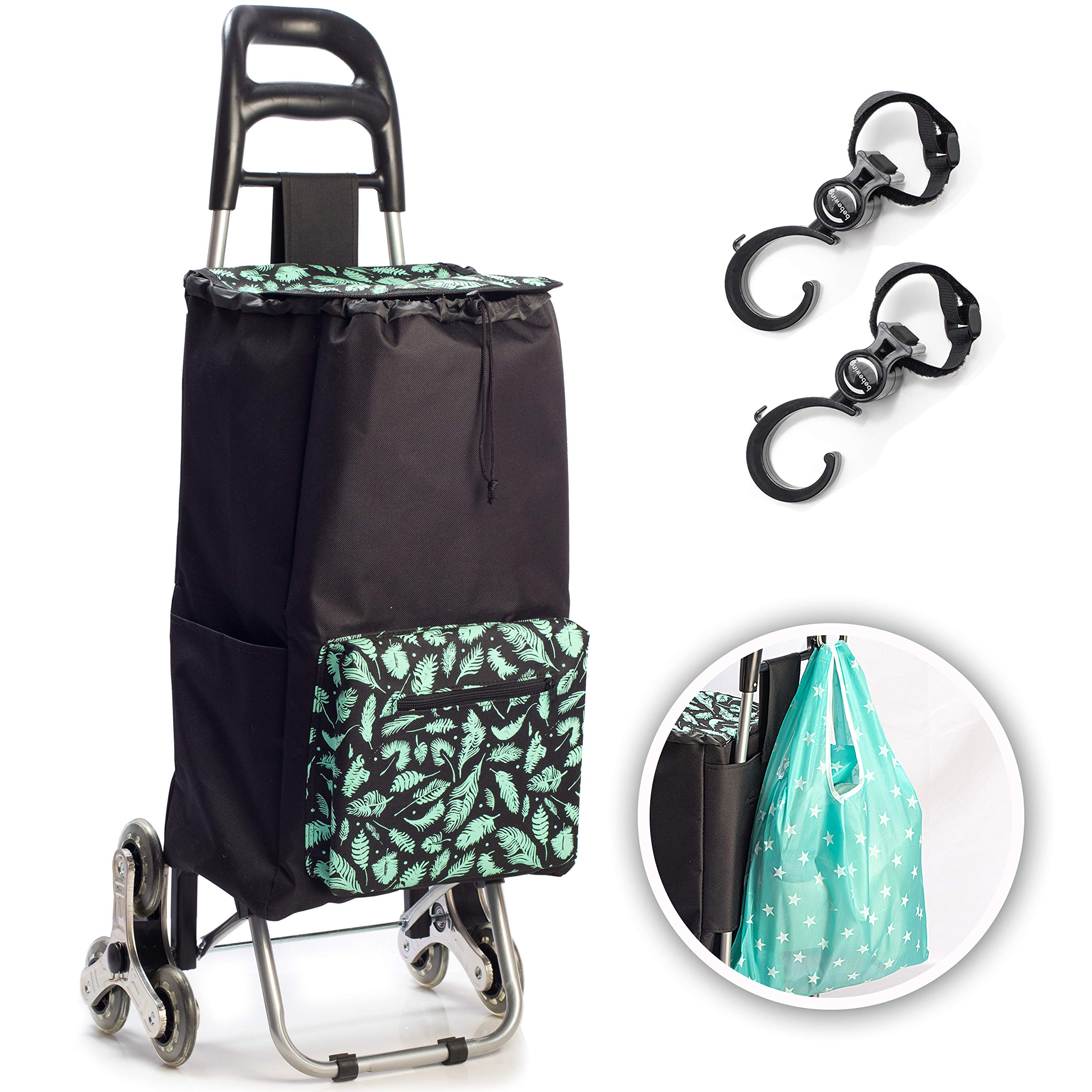 Buy LASTORA Shopping Cart Stair Climber Cart, Foldable Compact Grocery