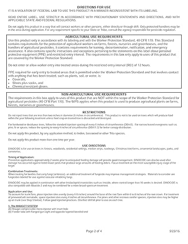 Miniatura 3 de Insecticida dinocida, inyector de árbol, insecticida, que contiene dinotefurano, el mismo ingrediente activo que el insecticida Safari (24 tapas,