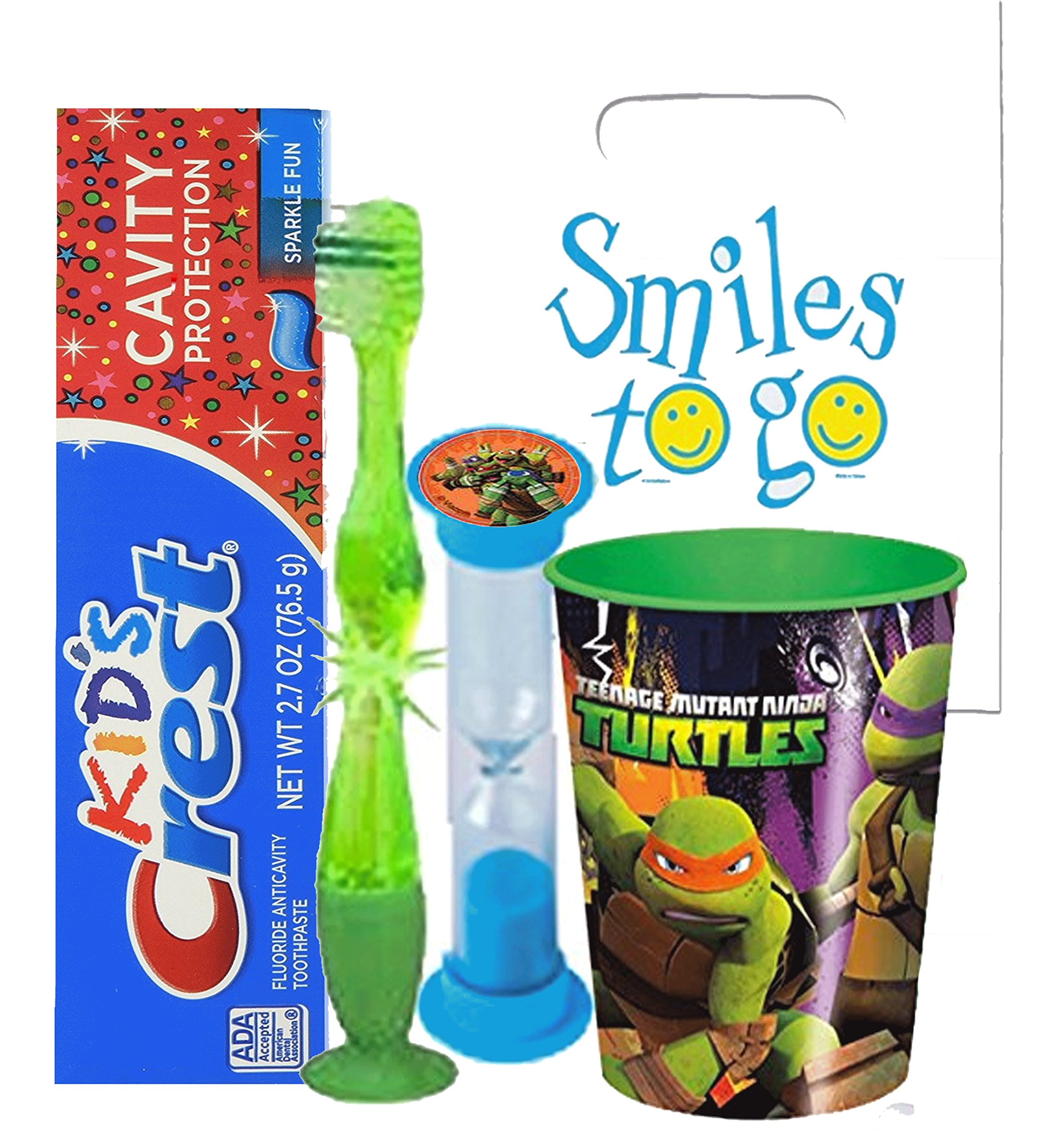 Buy Ninja Turtles 4pc Bright Smile Oral Hygiene Bundle! Light Up Toothbrush, Toothpaste