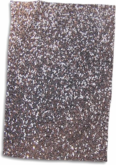 silver glitter towels