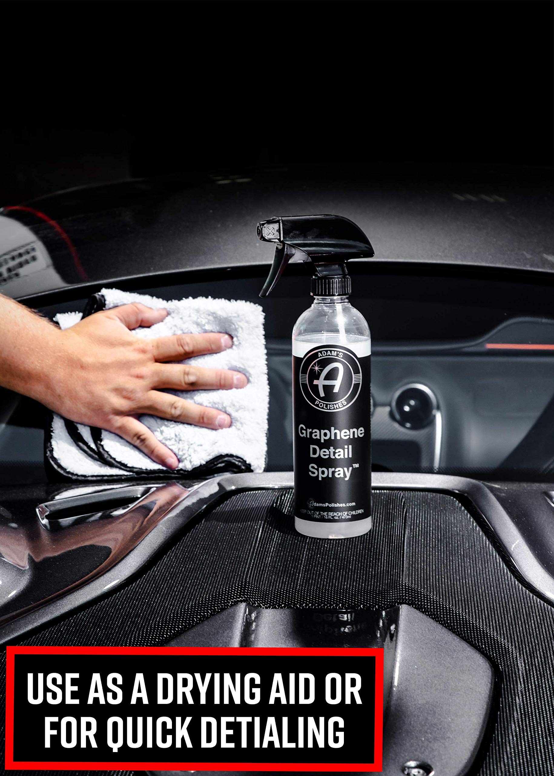 Adam’s Graphene Detail Spray (16 oz) Extend Protection of Waxes