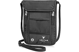 Ultra-Slim Comfort Neck Wallet: RFID Protection, Passport Holder, Secure Travel Pouch