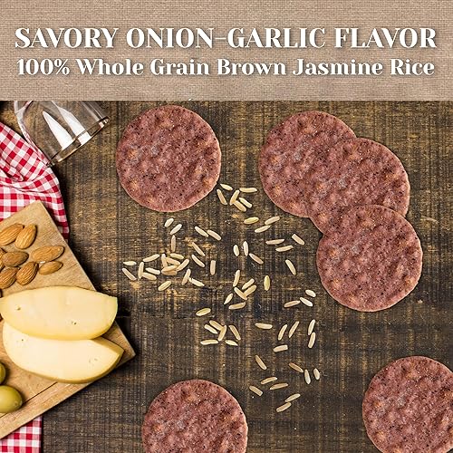 Miniatura 9 de Edward & Sons Snaps de arroz integral con cebolla tostada con arroz integral orgánico, paquetes de 3.5 onzas (paquete de 12)