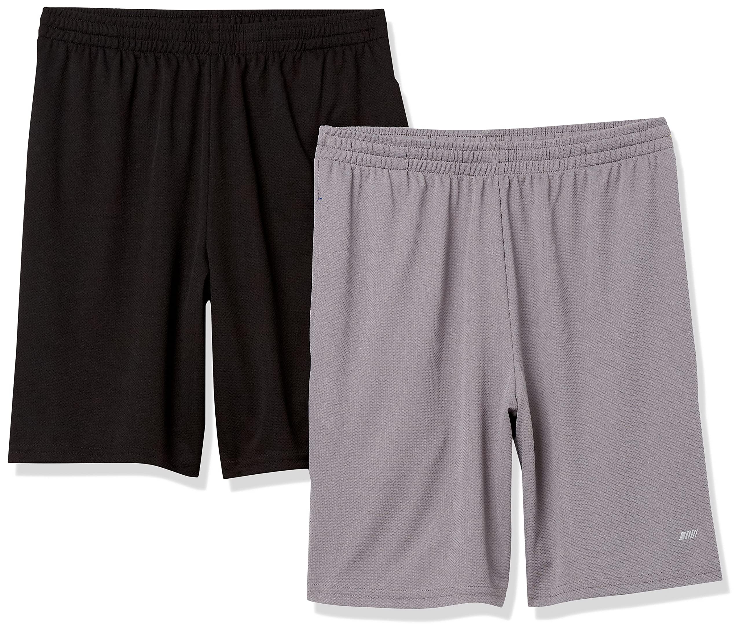 Amazon Essentials Men's Performance Tech Loose-Fit Shorts (Available in Big & Tall), Pack of 2