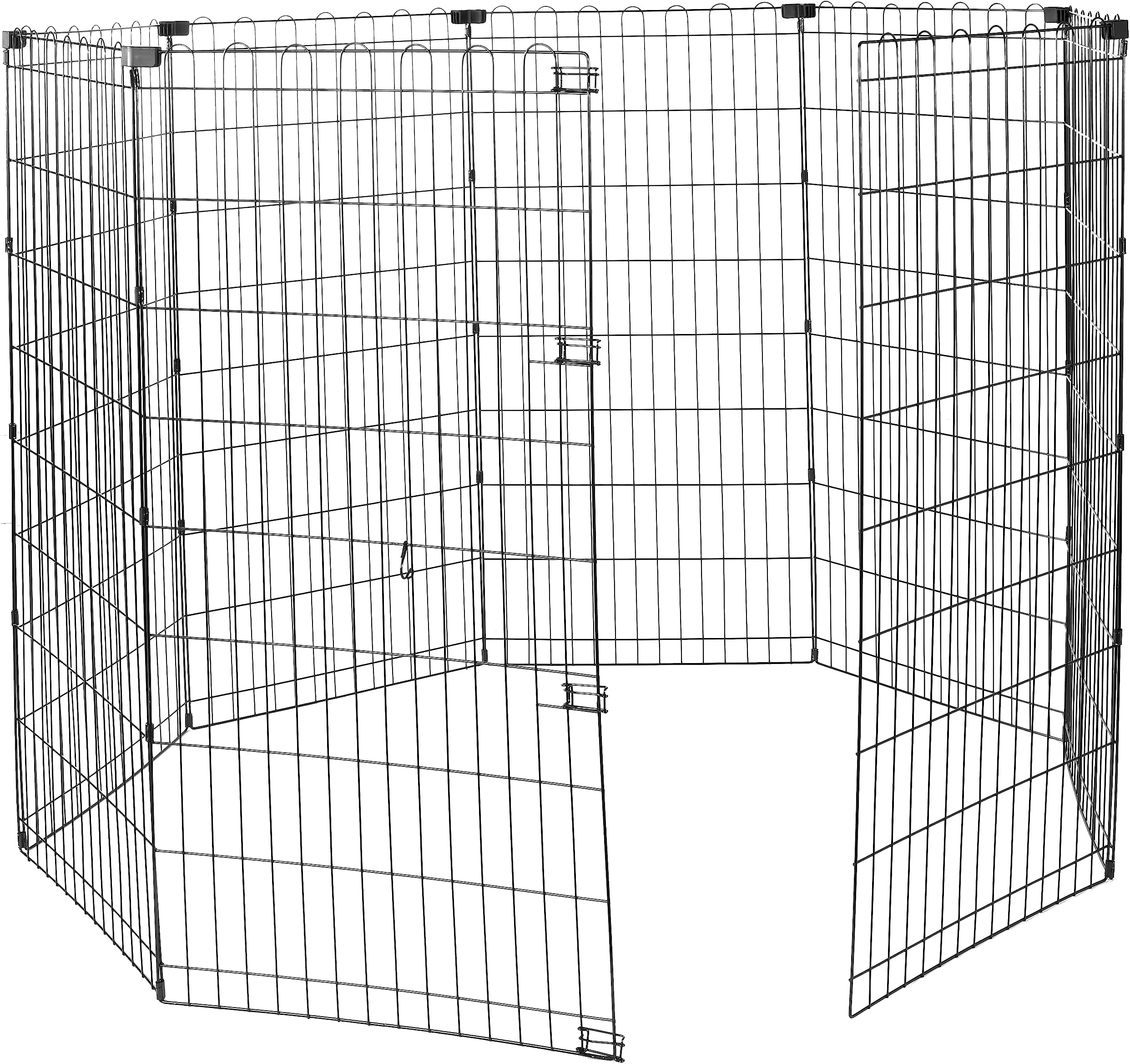 AmazonBasics Foldable Metal Pet Dog Exercise Fence Pen 60 x 60 x 48