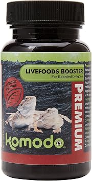 Komodo Premium Live Foods Booster for Bearded Dragons, 75 g Packaging May Vary