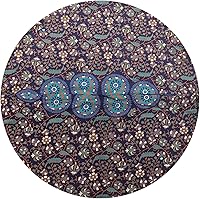Vista 3 de Funda para cojín de mandala, estilo decorativo hippie, bohemio, puf otomano, indio, con pompones, fundas de almohada
